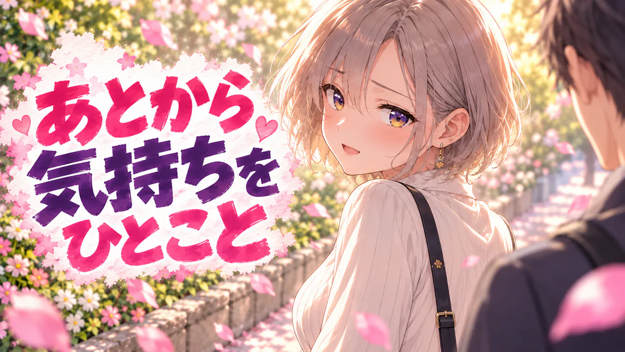 そっけなくなった後に添えたいひとこと