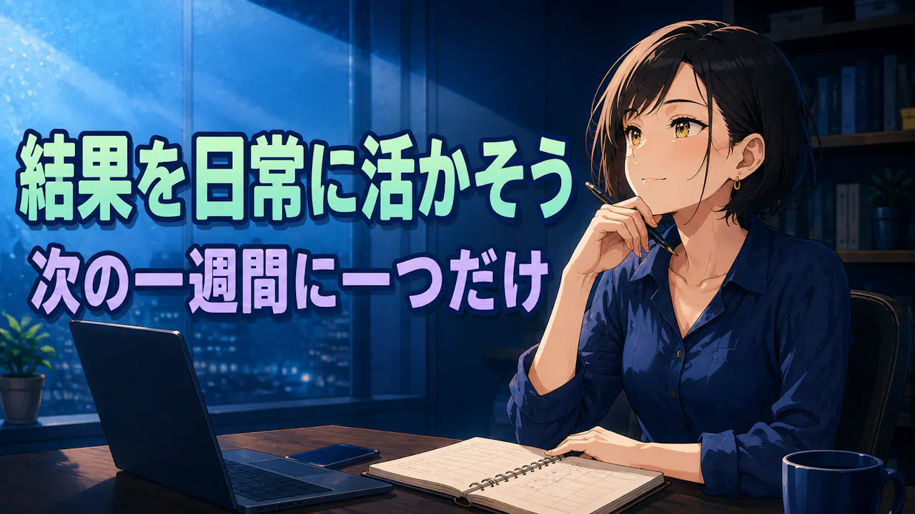 診断結果を日常に活かすには？