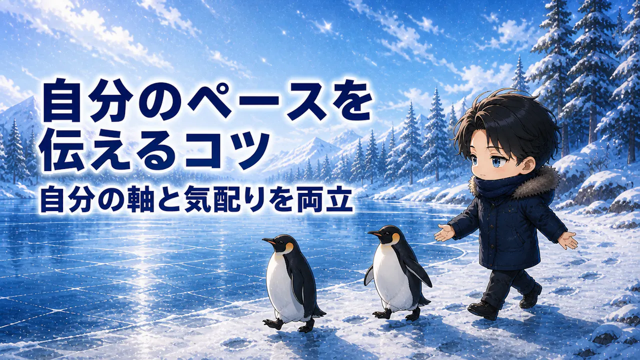 自分のペースを心地よく伝えるコツ