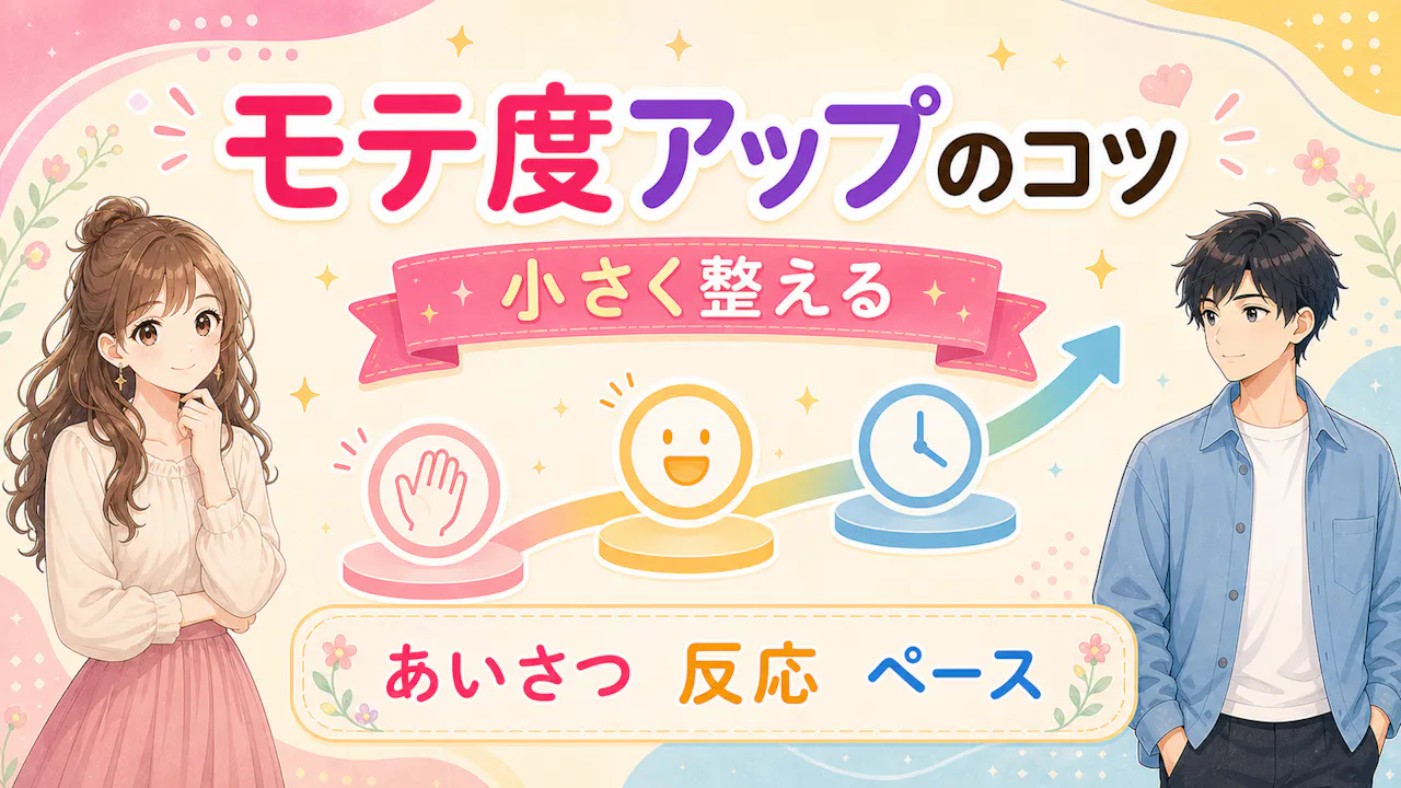 モテ度を自然に上げるコツ