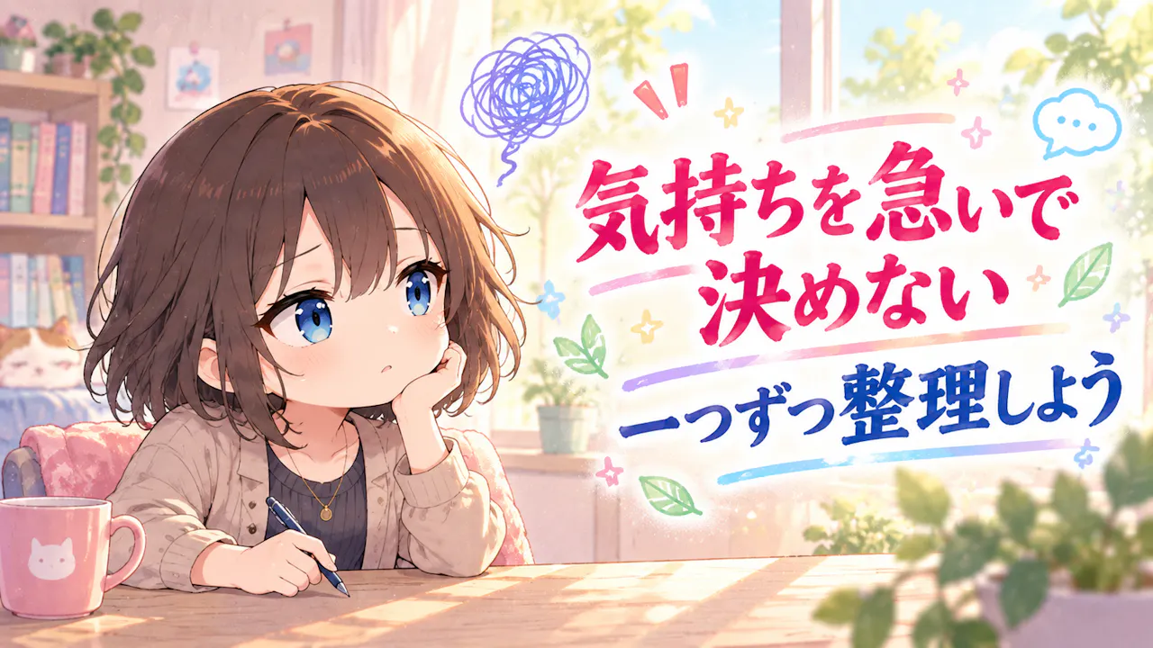 気持ちが揺れたときの小さな一歩