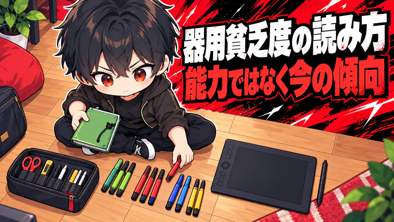 器用貧乏度はどう受け止める？