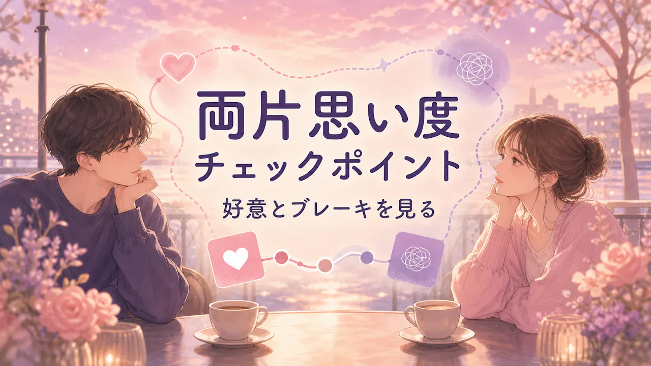 両片思い度%のチェックポイント