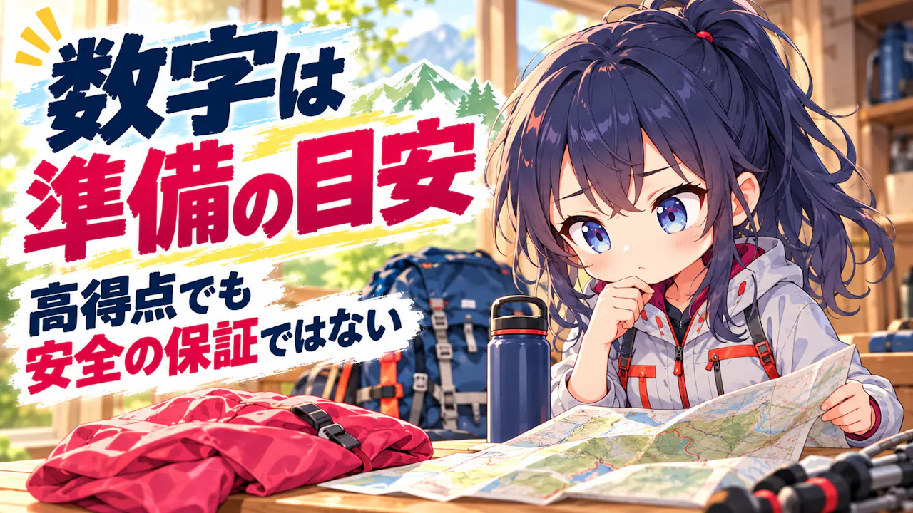登山準備度の数字をどう読む？
