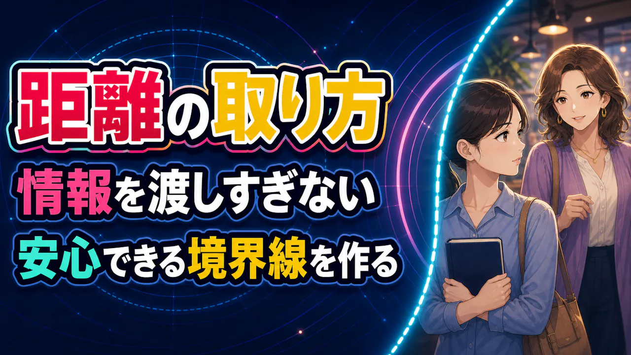 フレネミーおばさんかもと思った時の距離の取り方