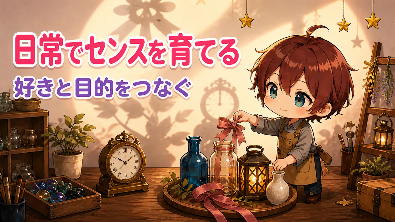 センスを日常で育てる3つのヒント