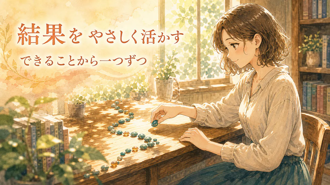 結果を自分にやさしく活かすには