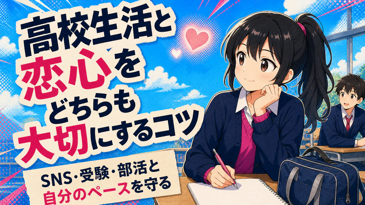 高校生活と恋心をどちらも大切にするコツ