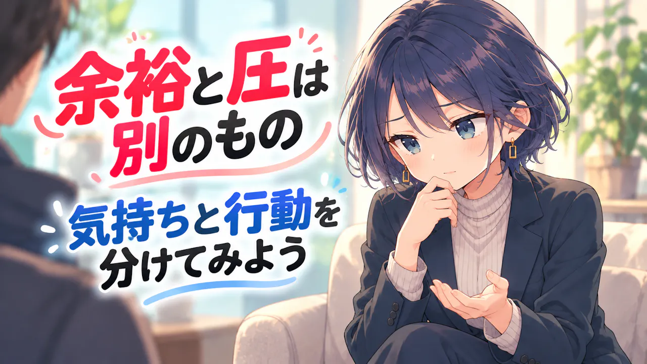 普段の余裕と恋愛中の圧は別に考えよう