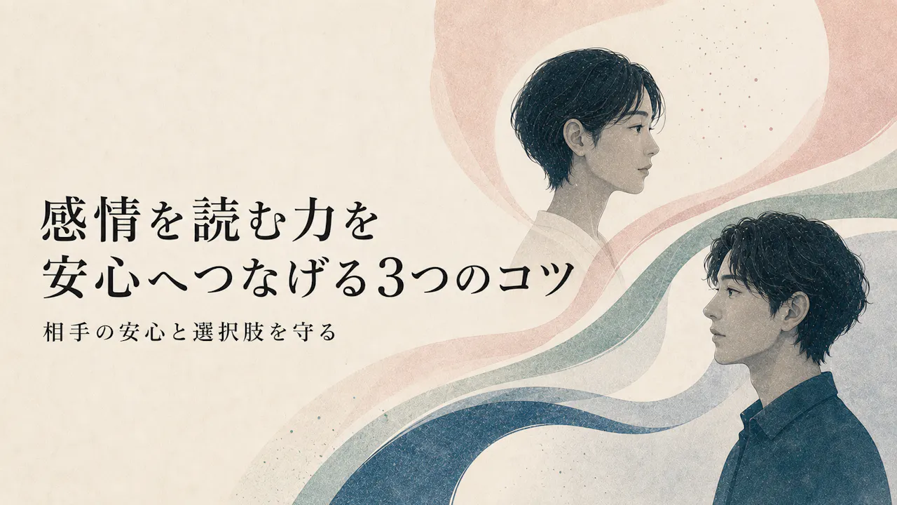 感情を読む力を安心へつなげる3つのコツ