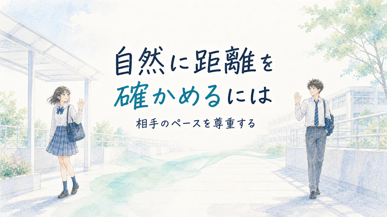 自然に距離を確かめるには