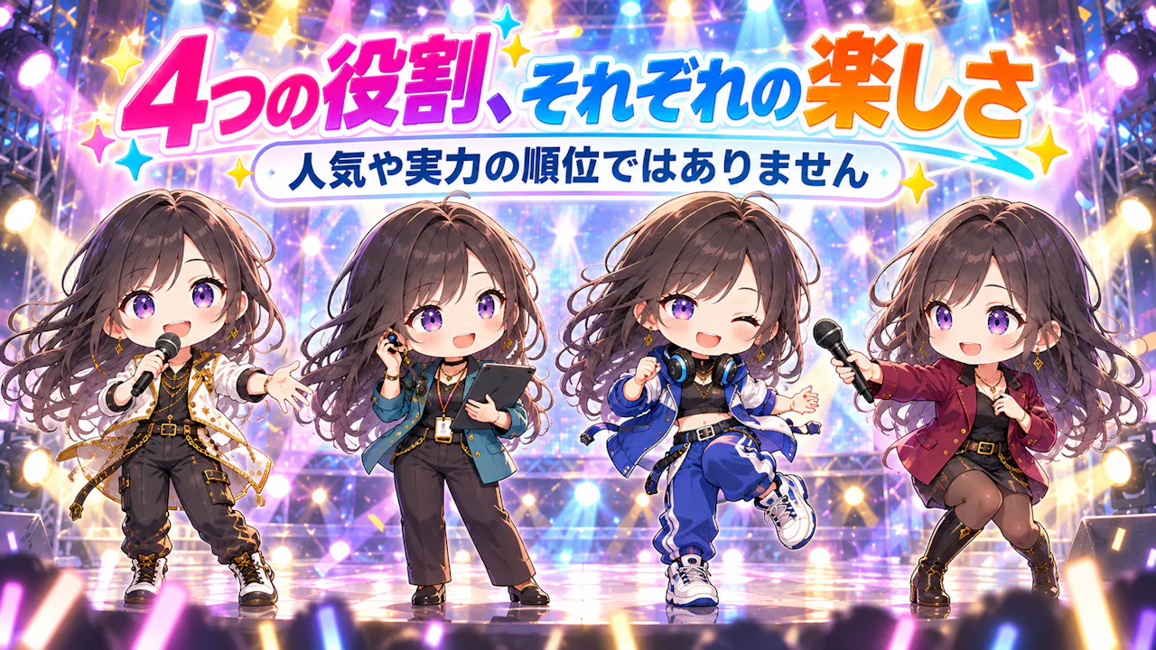 4つのポジションは、貢献の仕方の違い