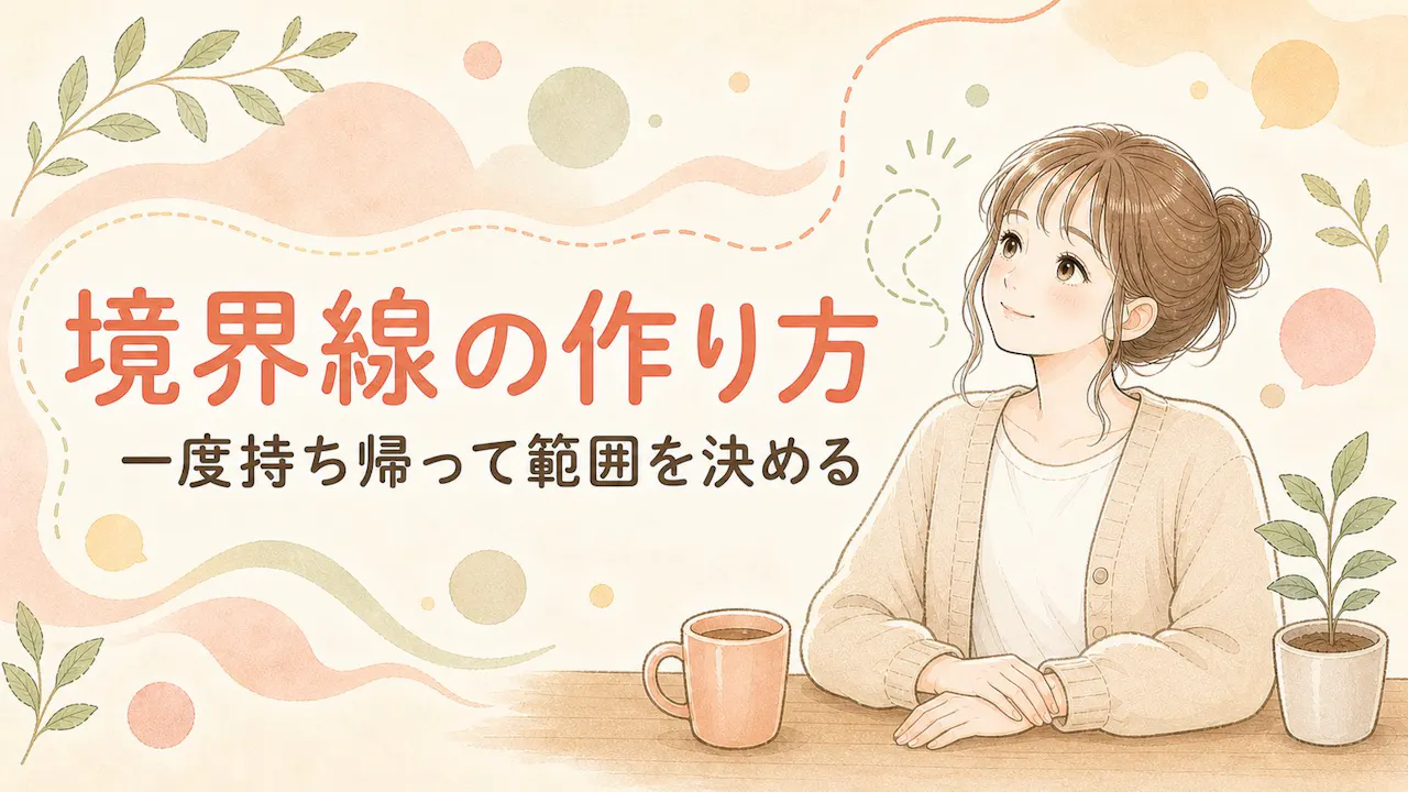 利用されないための境界線