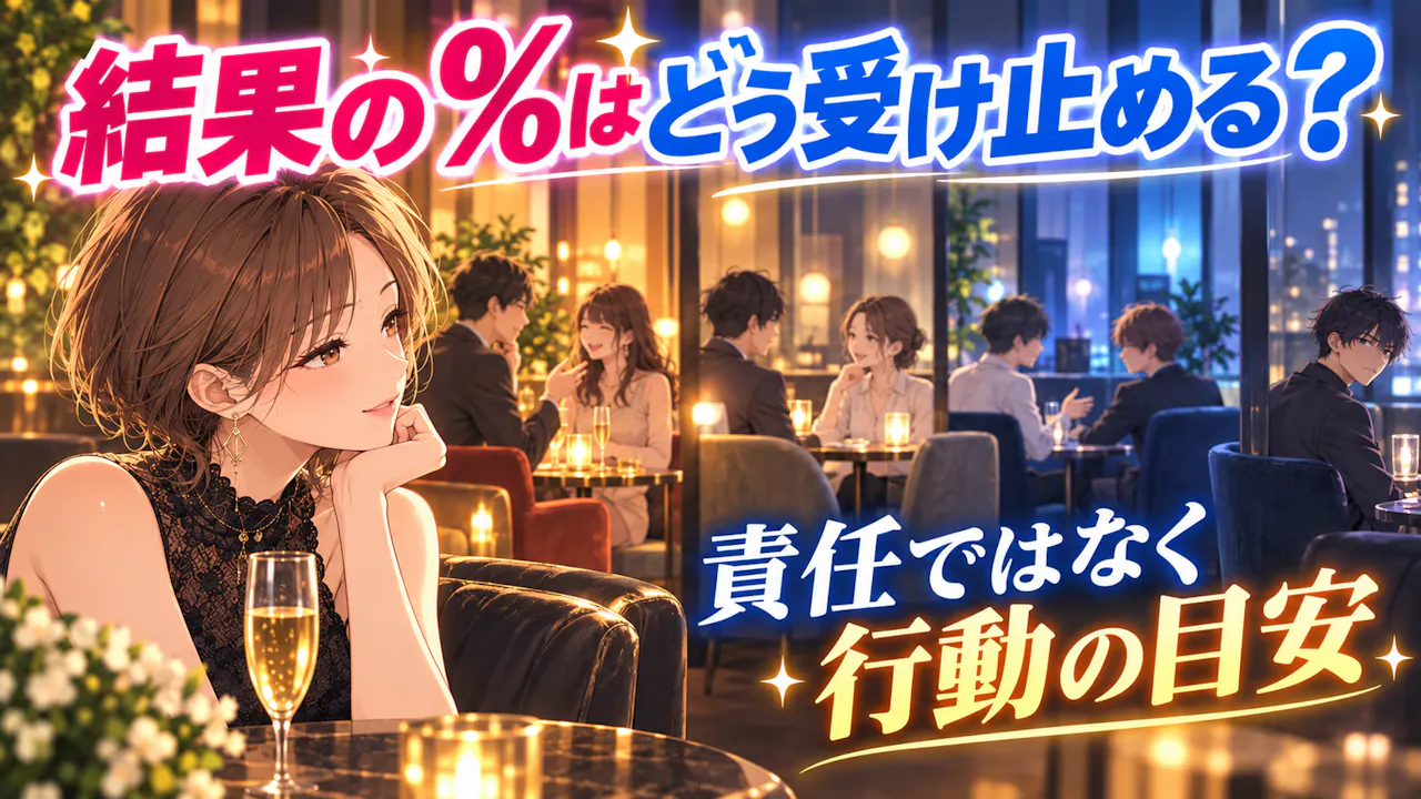 結果の％はどう受け止める？