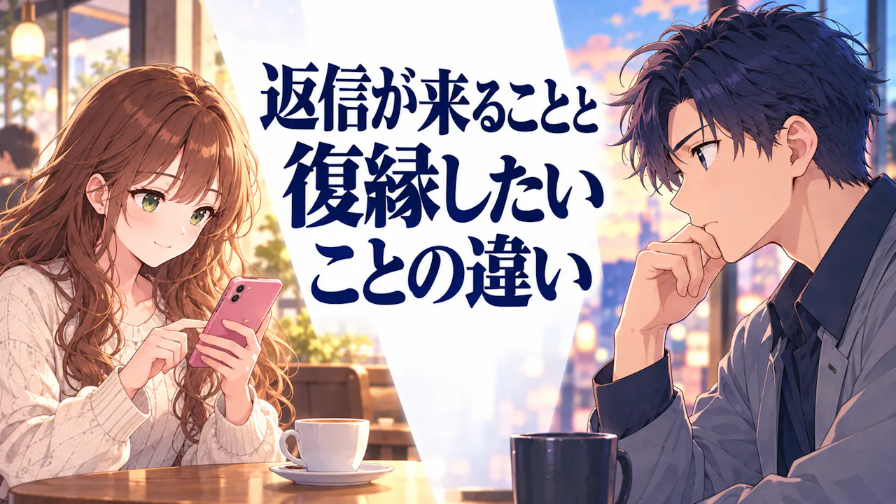 返信が来ることと復縁したいことの違い