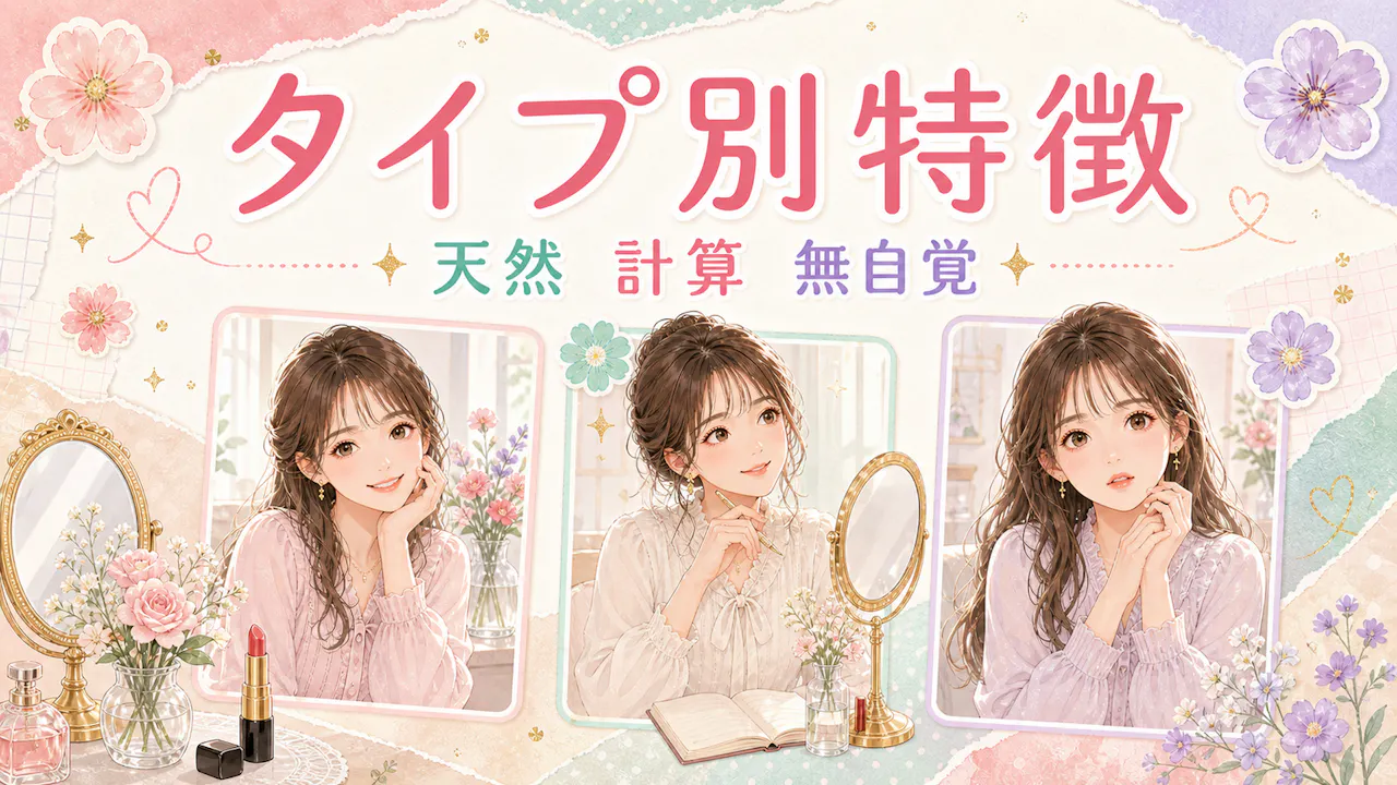 あざとい女のタイプ別特徴