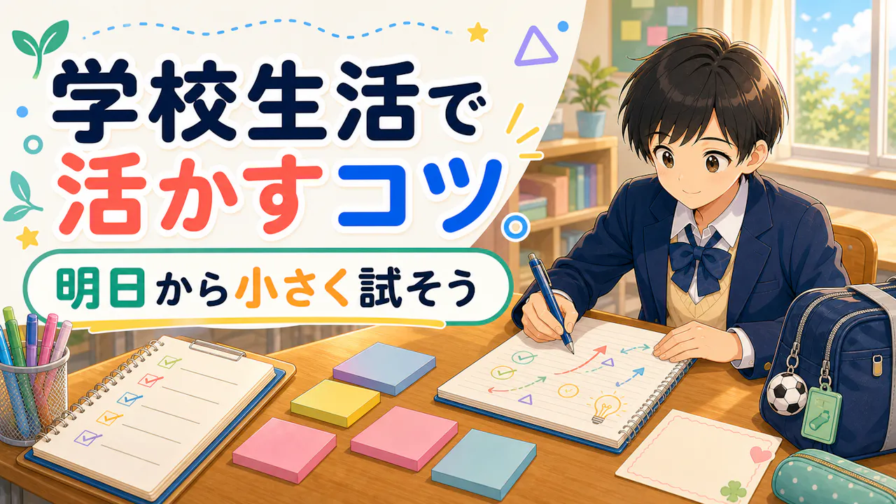 結果を学校生活で活かすコツ