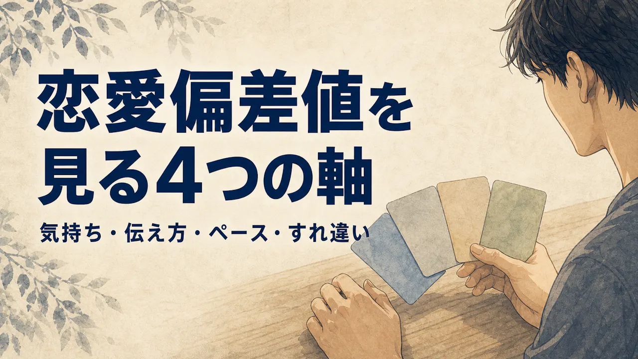 恋愛偏差値を見る4つの軸