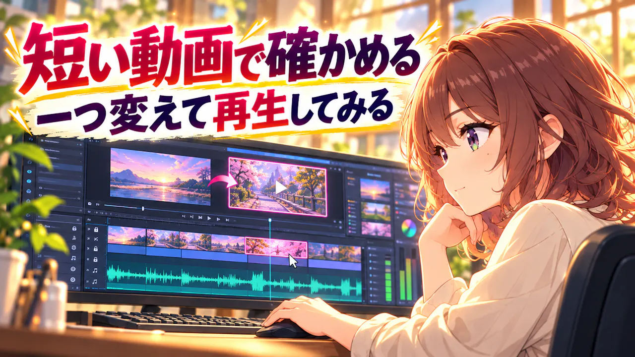 編集との相性を短い動画で確かめる