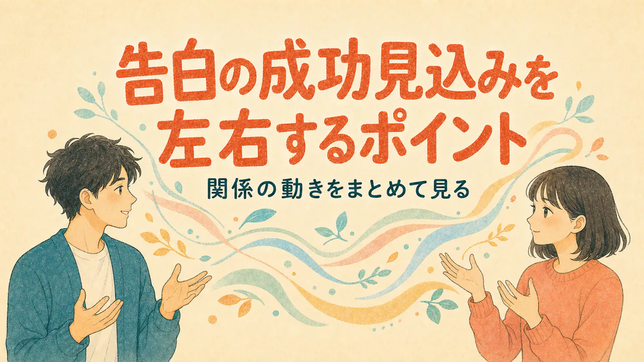 告白の成功見込みを左右するポイント
