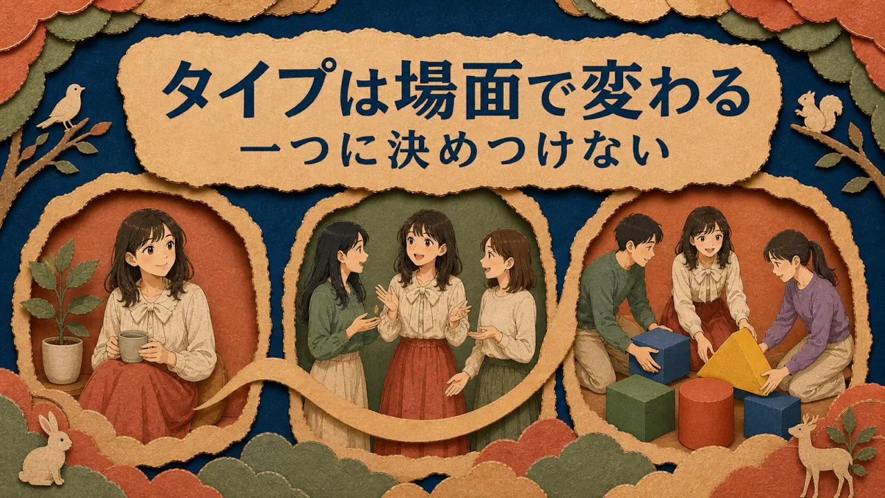 女子タイプは一つの場面だけで決まらない