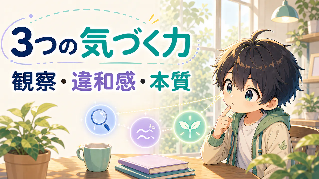 洞察力が鋭い人に見られる3つの力