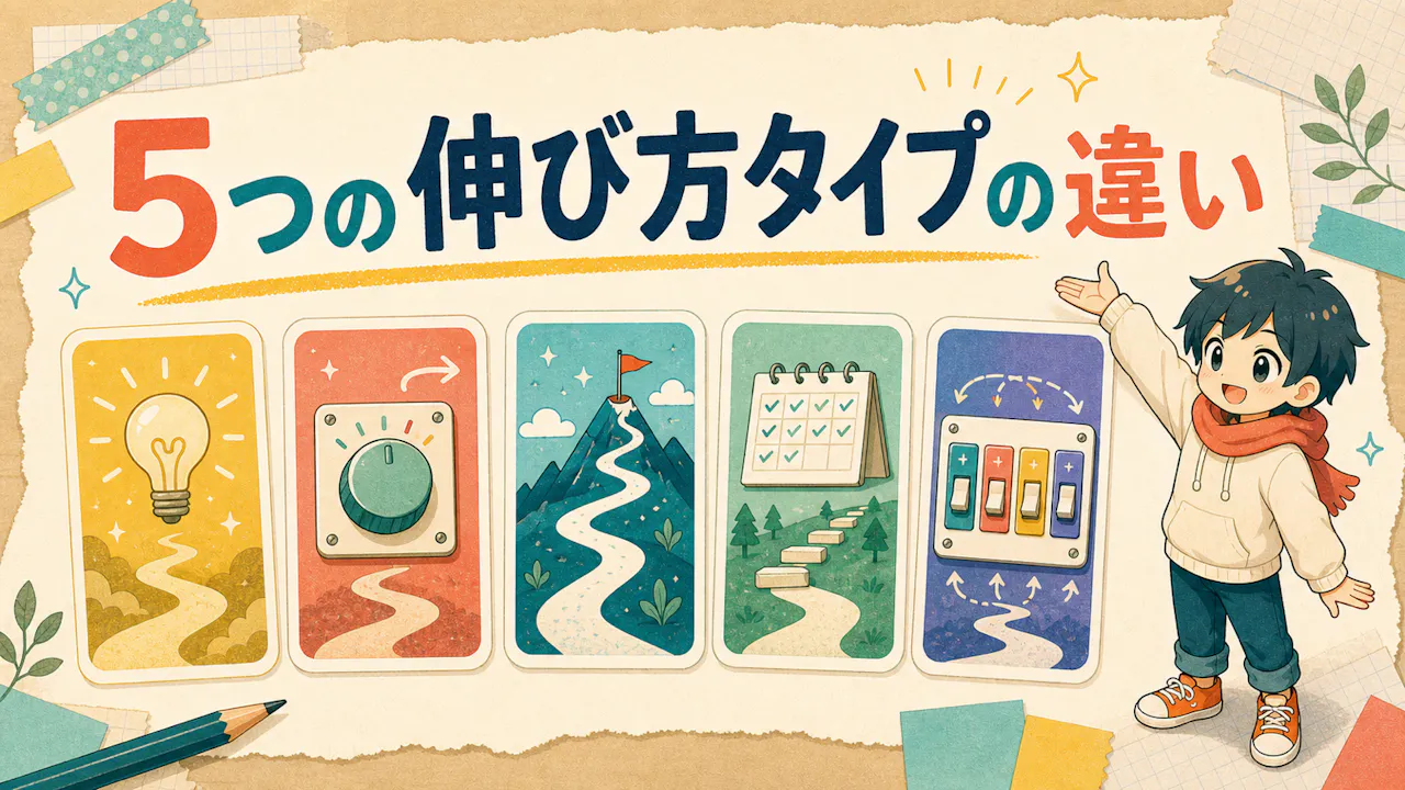 5つの伸び方タイプの違い
