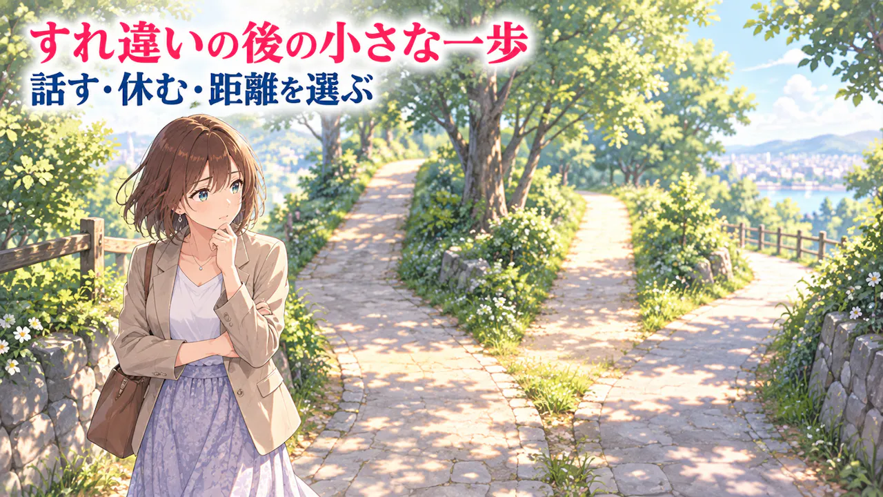 すれ違いの後に試せる小さな一歩