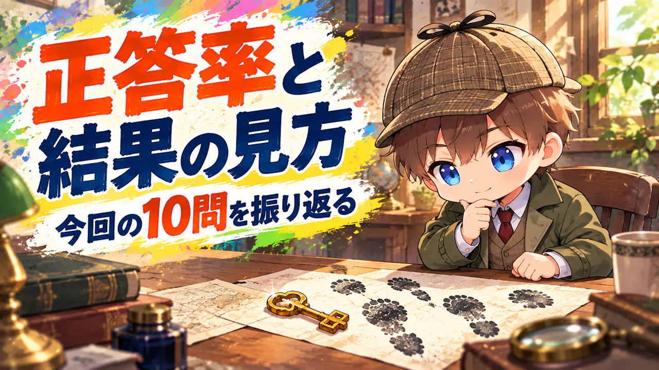 正答率と結果の見方