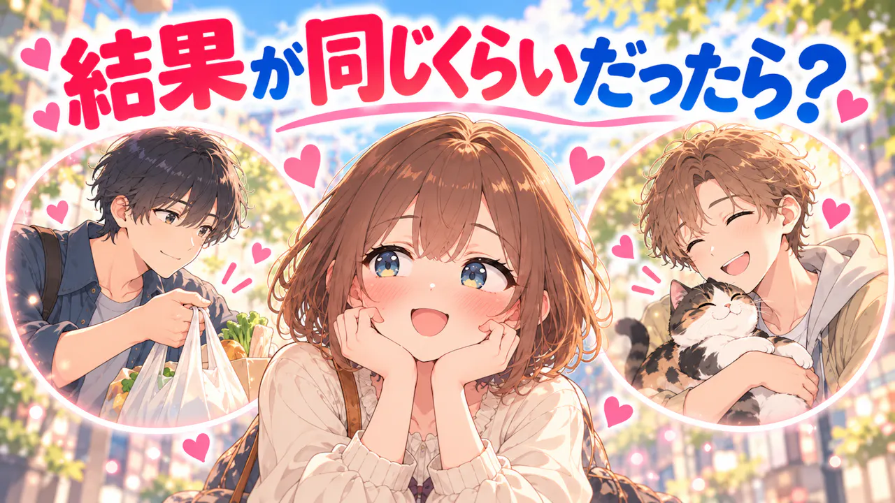 結果が同じくらいだったら？