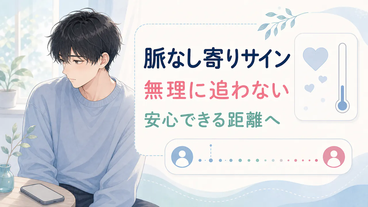 奥手に見えても脈なし寄りなサイン