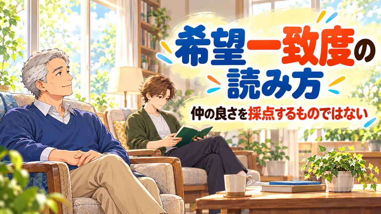 希望一致度の読み方