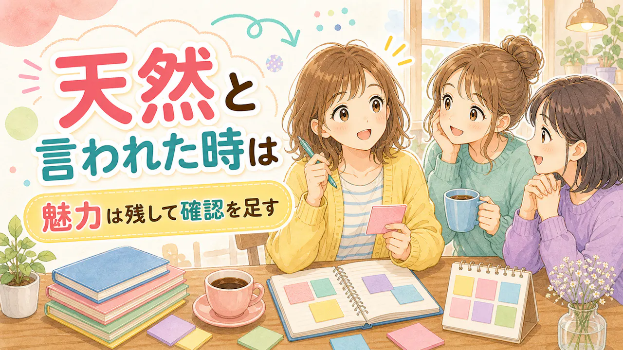 天然と言われた時の付き合い方