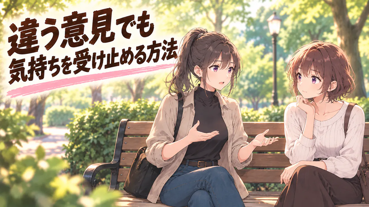 違う意見でも気持ちを受け止める方法