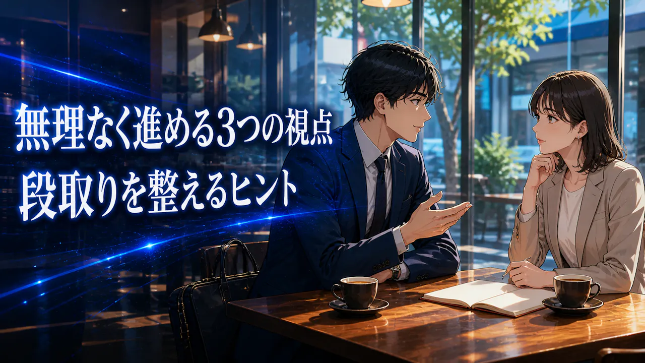 無理なく進めるための3つの視点