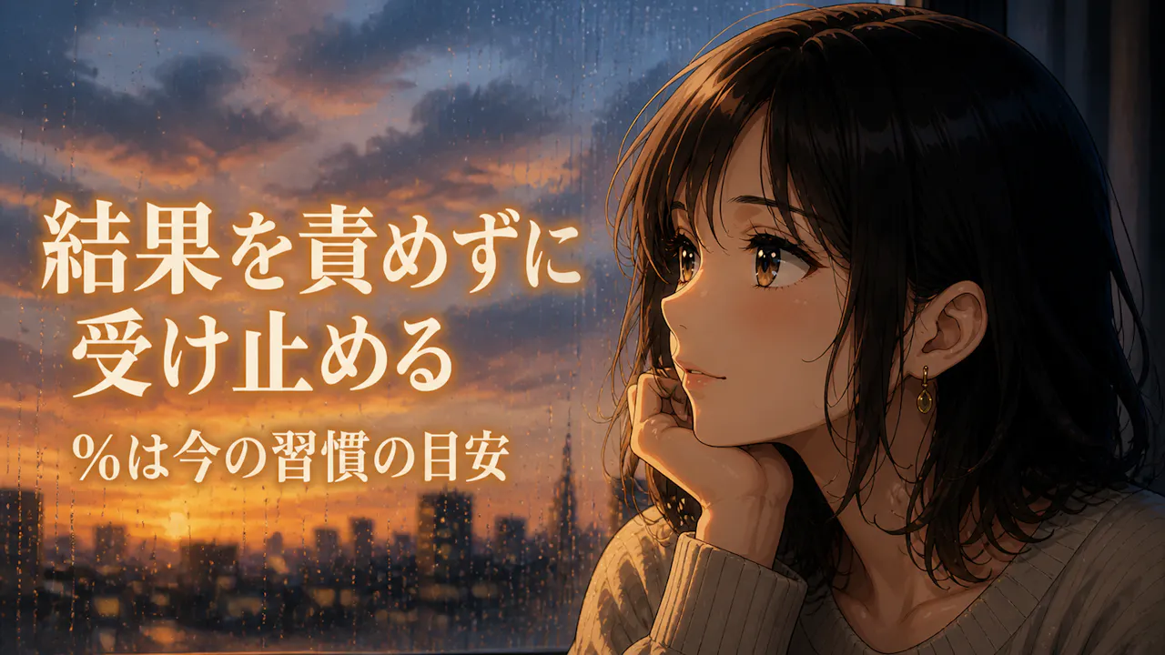 結果を責めずに受け止める