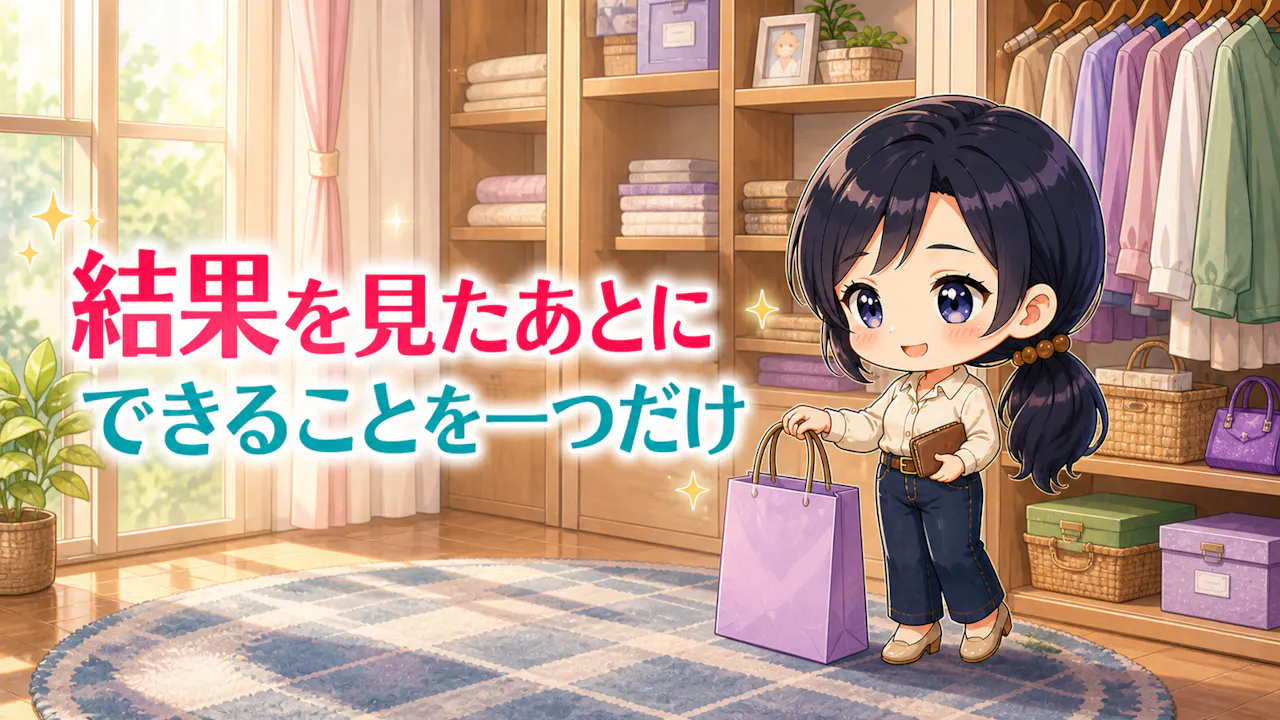 結果を見たあとの小さな一歩