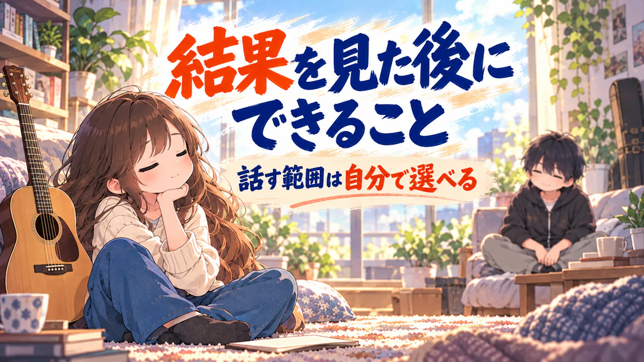 結果を見た後にできること