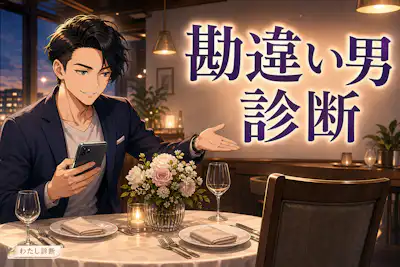 【勘違い男診断】あなたの恋愛で勘違いしやすい度は何％？