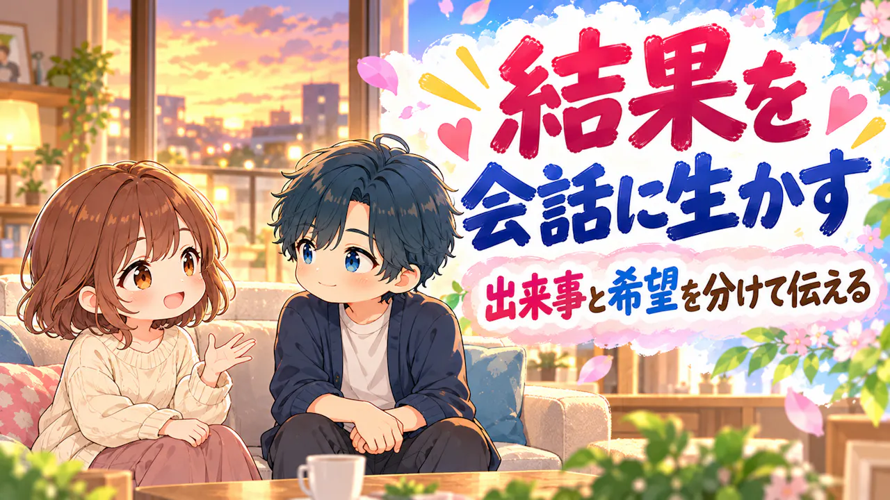 結果を二人の会話に生かすには