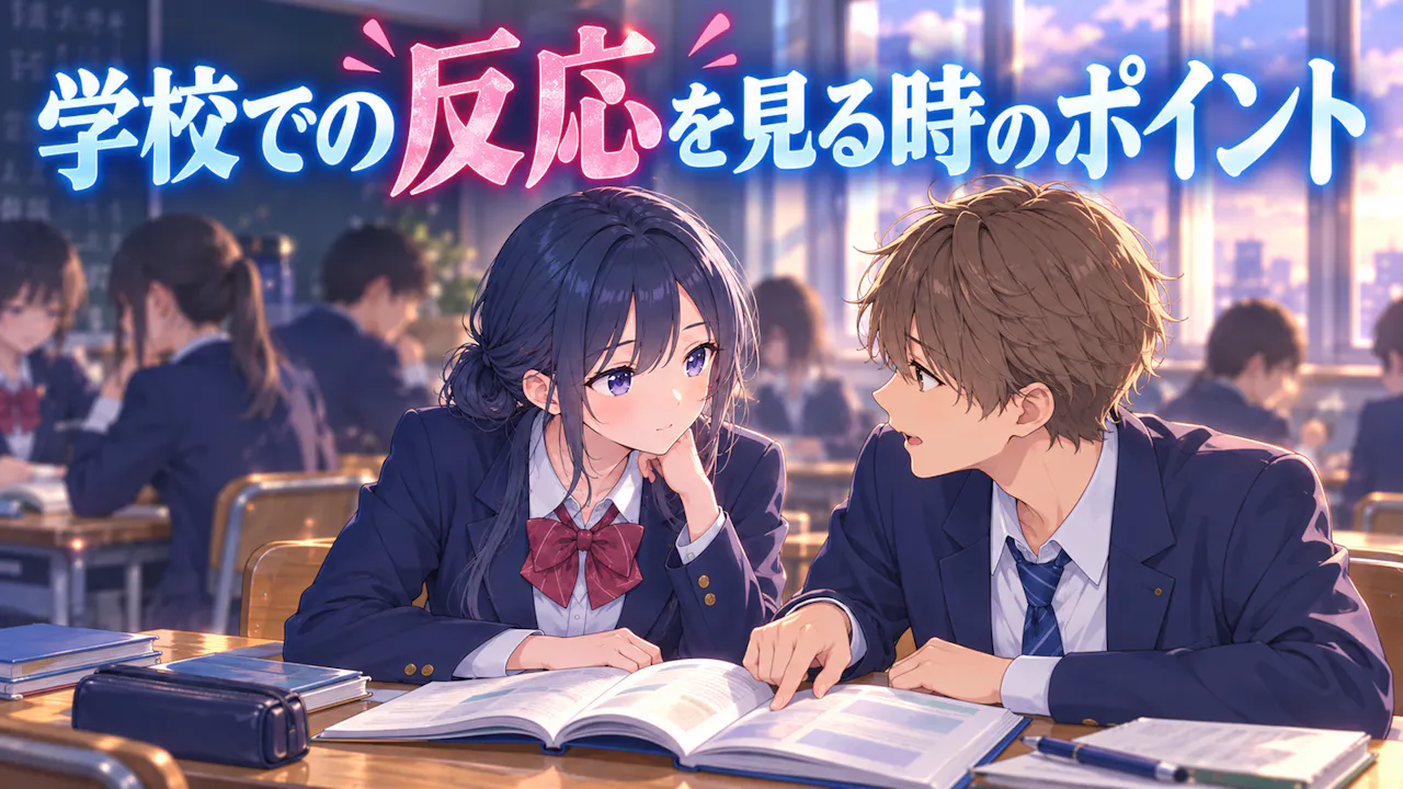 学校での反応を見る時のポイント
