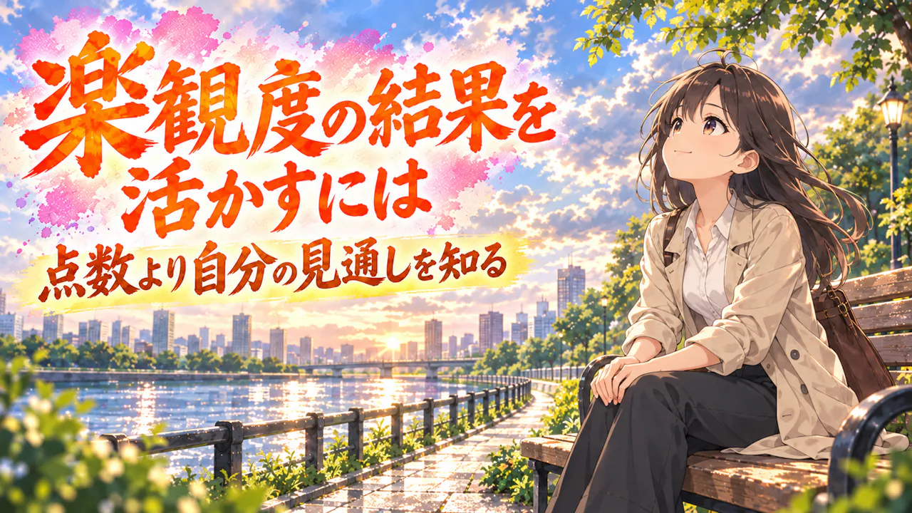 楽観度の結果を自分に活かすには