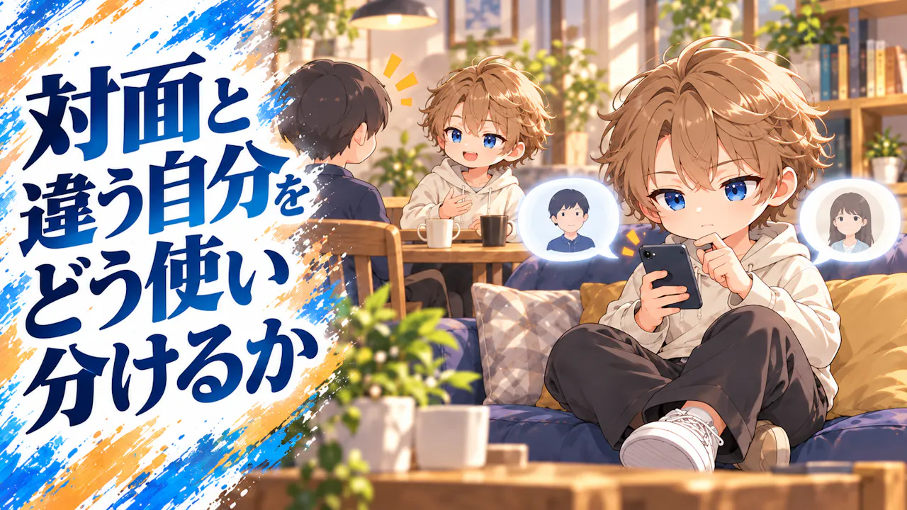 対面と違う自分をどう使い分けるか