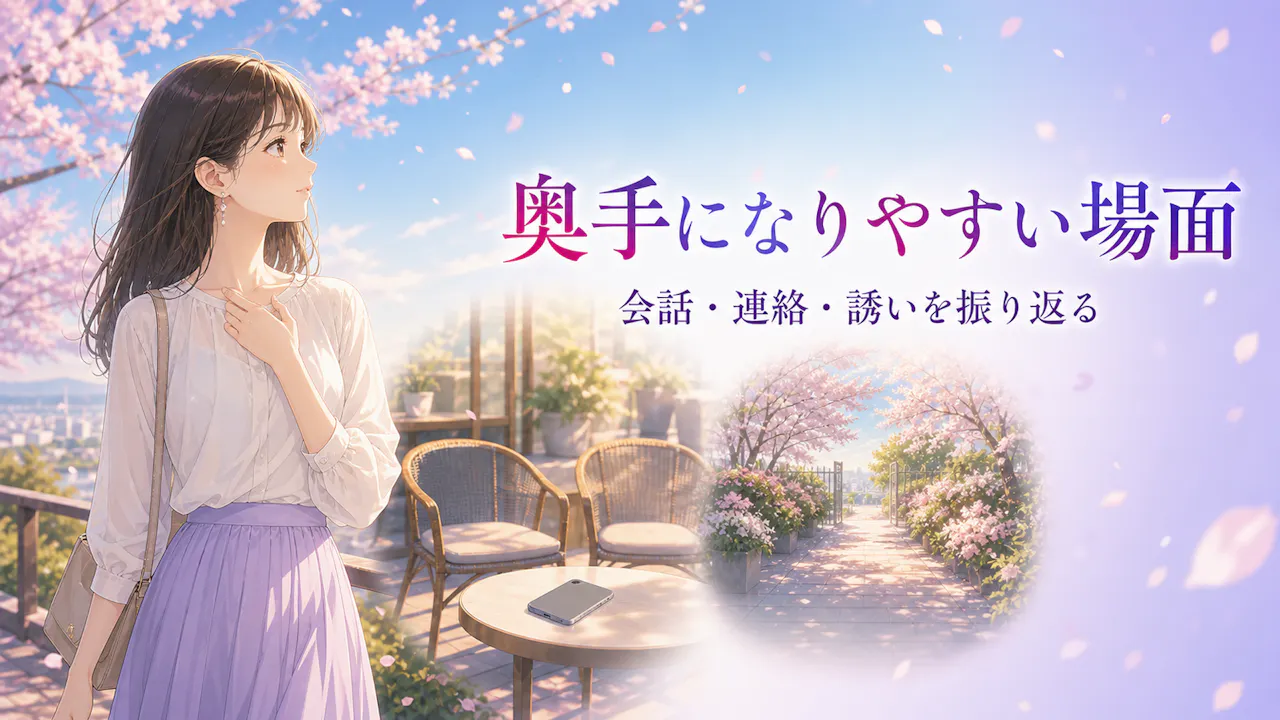 恋愛で奥手になりやすい場面