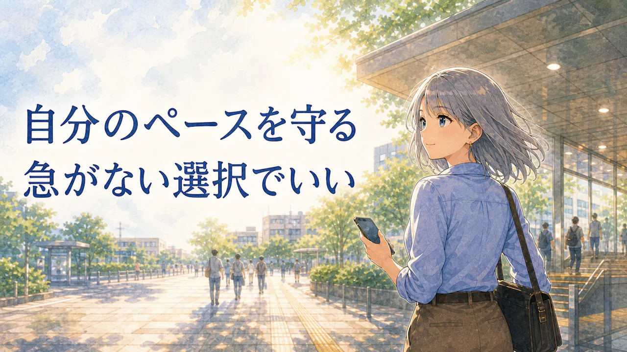 気になる時に自分のペースを守る