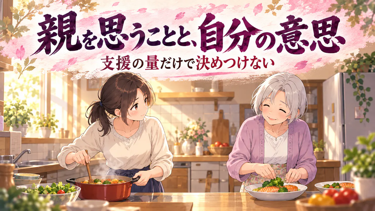 親を思う気持ちと、自分を後回しにすることの違い