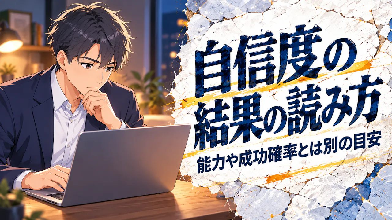 自信度の結果はどう読めばいい？