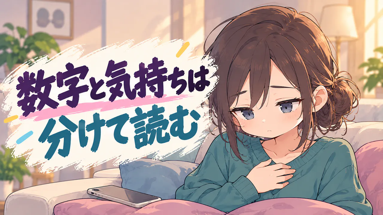 結果の数字と自分の感覚を分けて読む