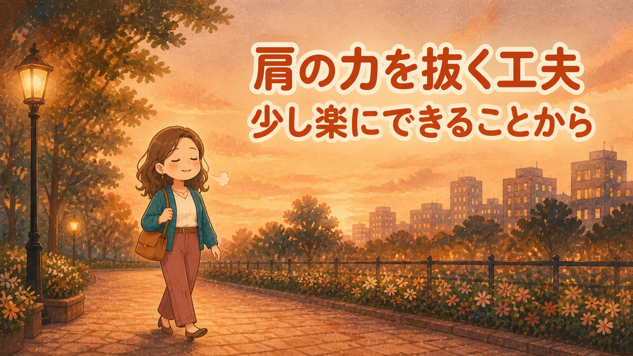 肩の力を抜くための小さな工夫