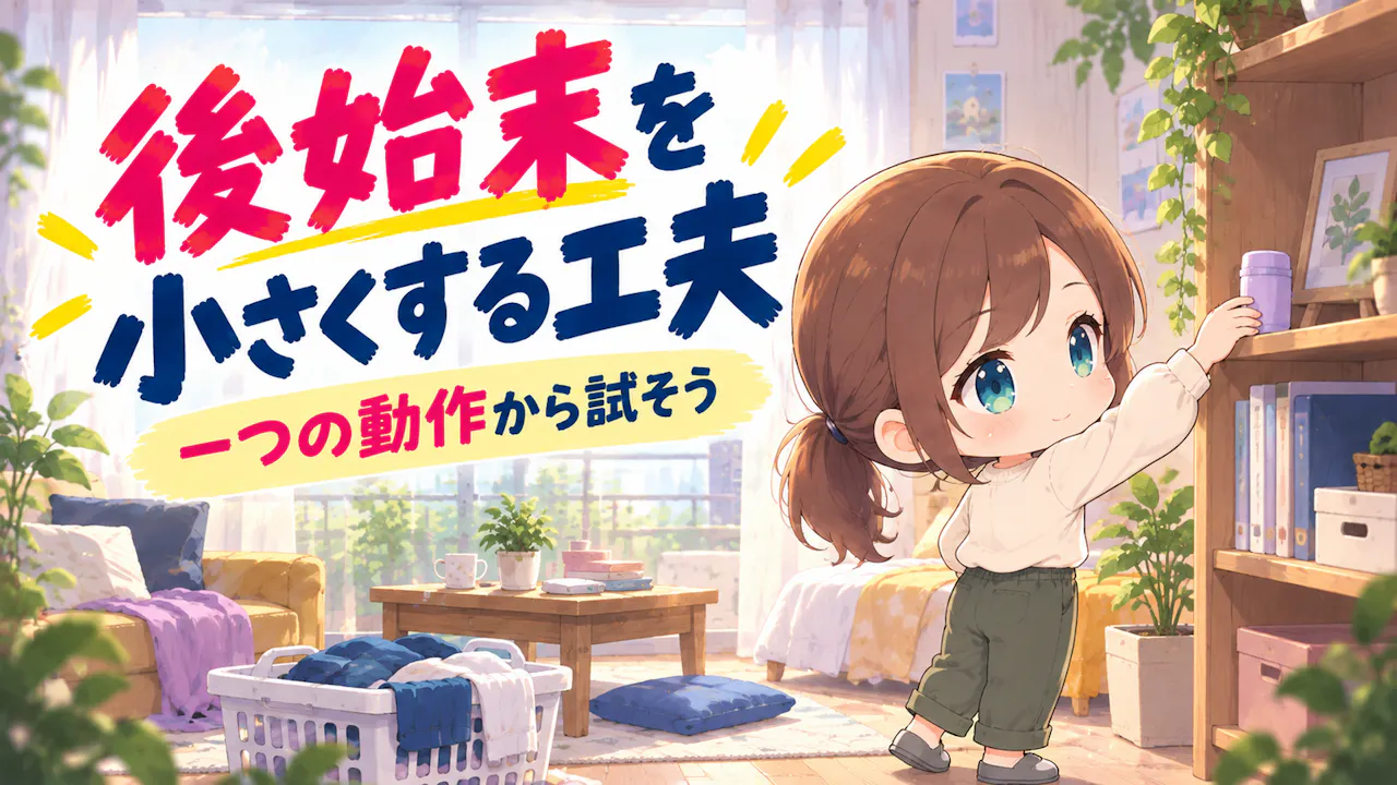 後回しを増やさない小さな工夫